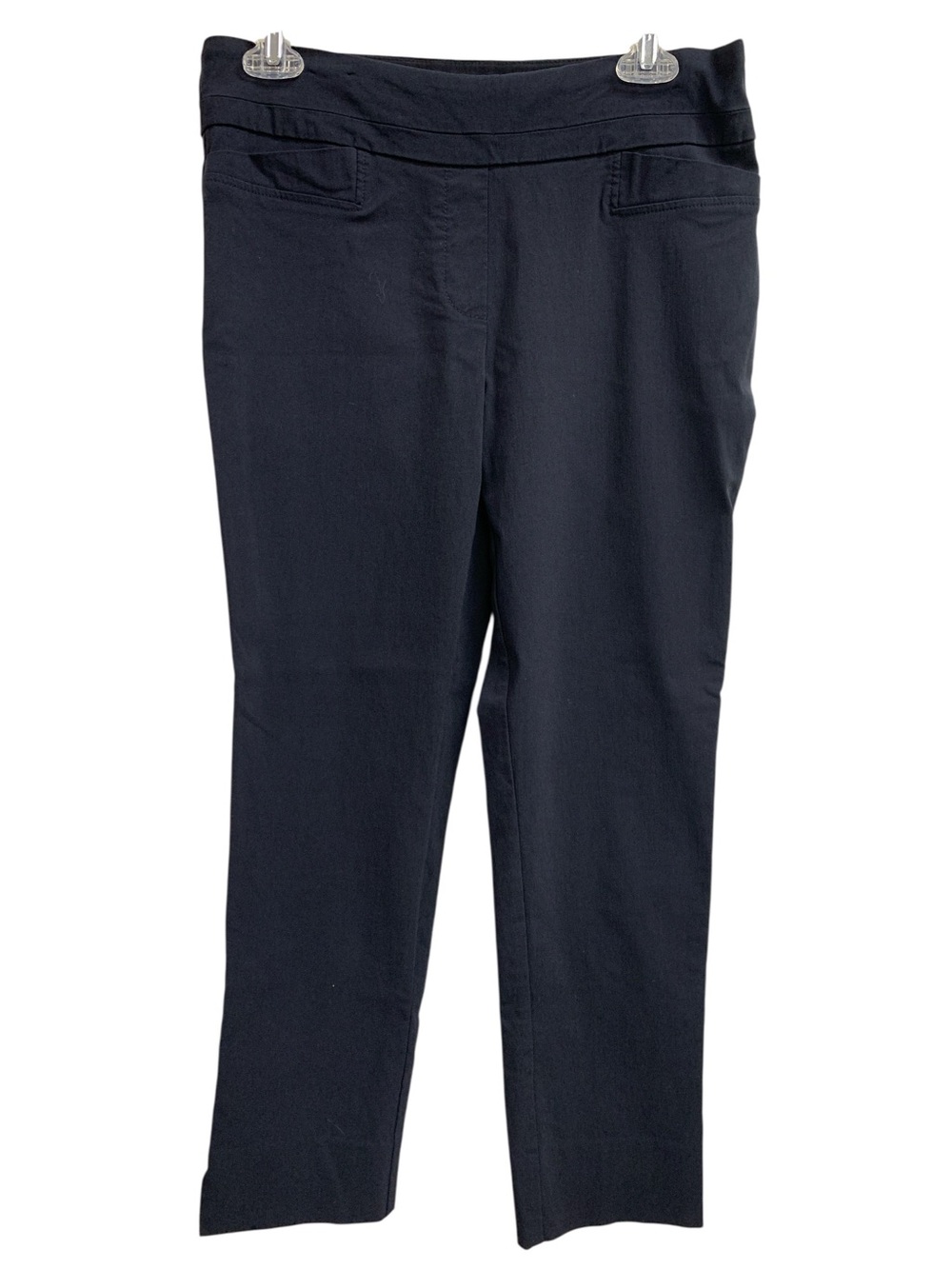 Renuar Black Pull-On Straight Leg Pants Size M